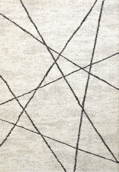 Dynamic Rugs MEHARI 23277-6248 Ivory and Charcoal